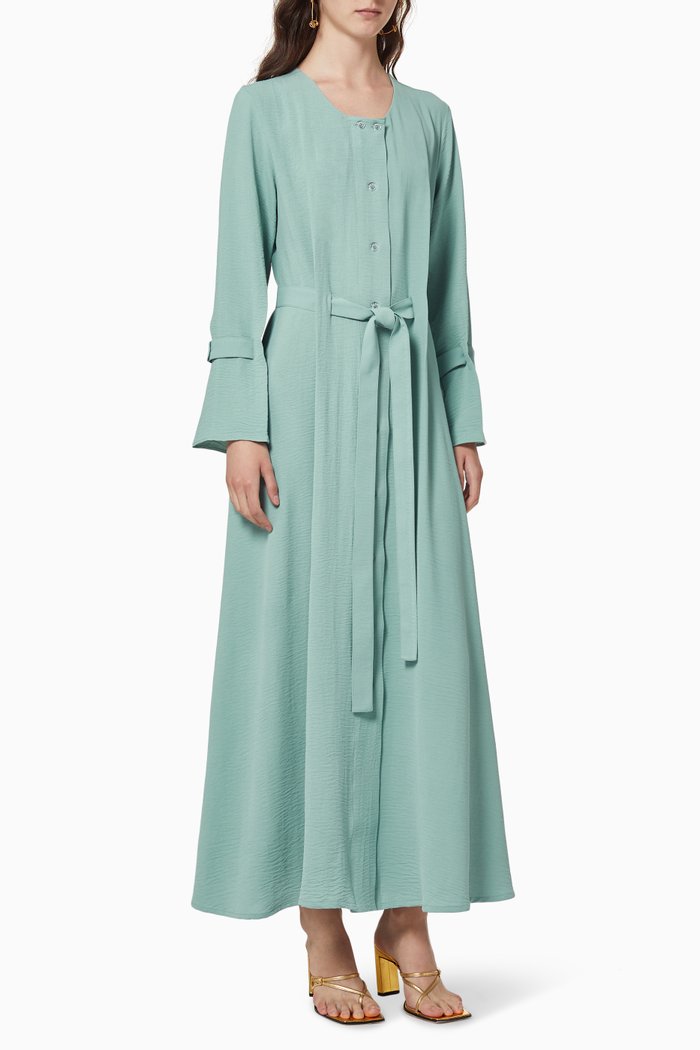 

Crepe Dress, Green