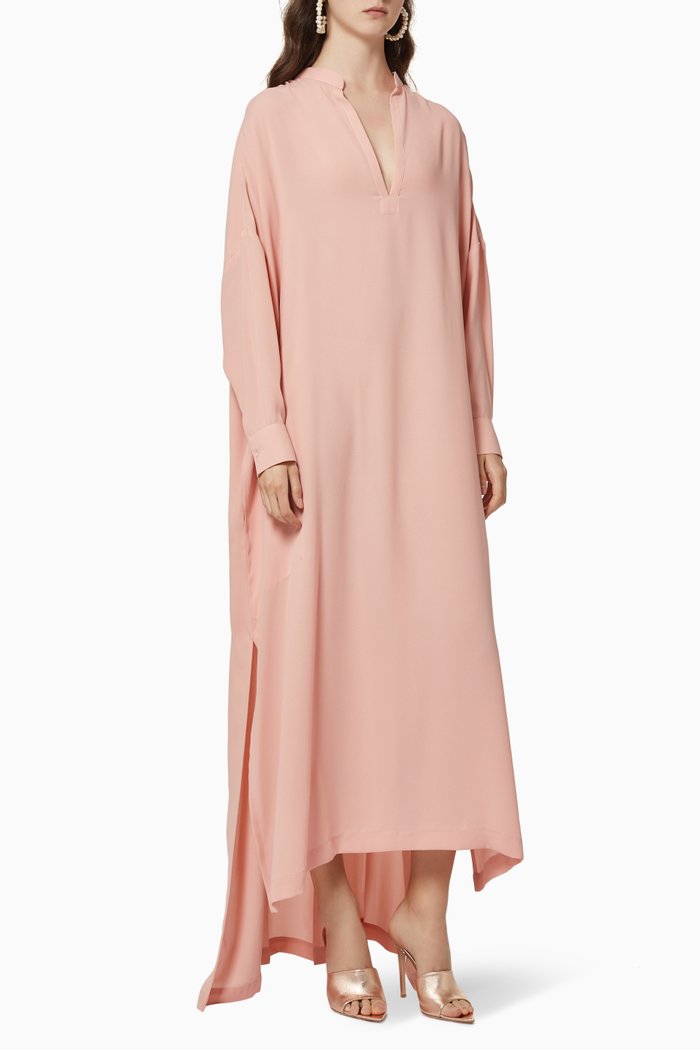 Flowy Two Split Kaftan, Pink