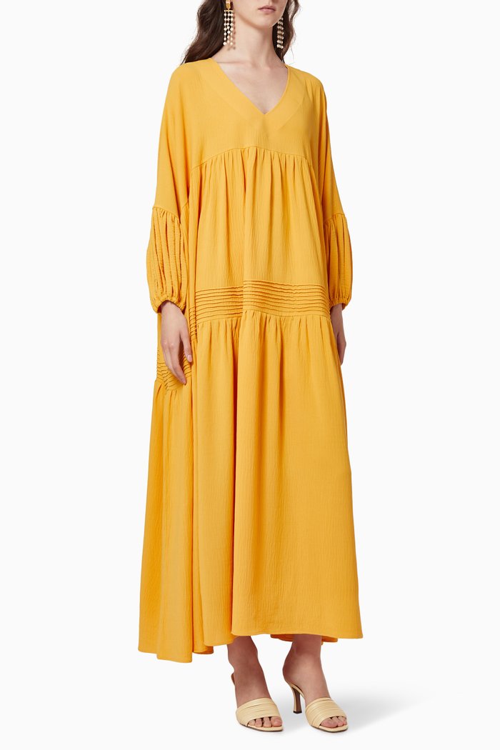 

Flowy Kaftan, Yellow