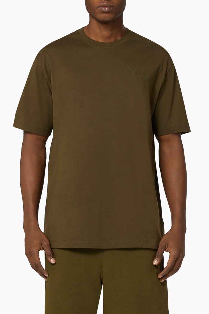 

M Classic Chest Logo Cotton T-shirt, Green
