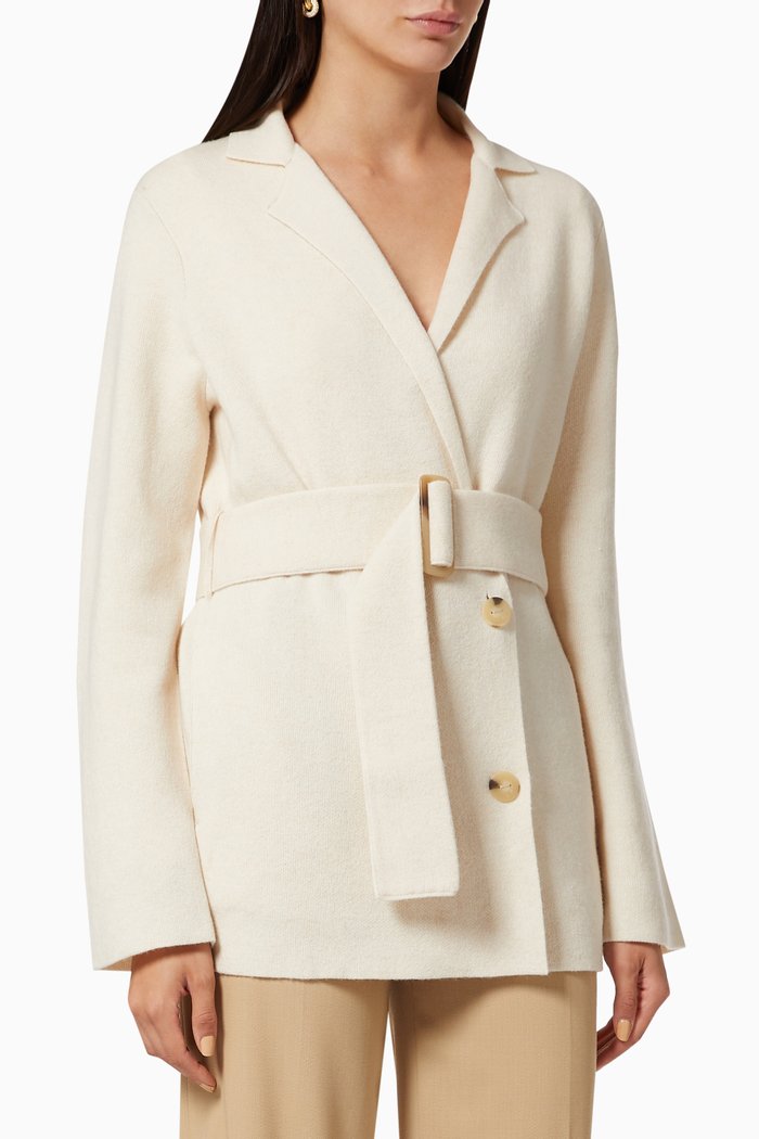 

Belted Sweater Coat, Neutral