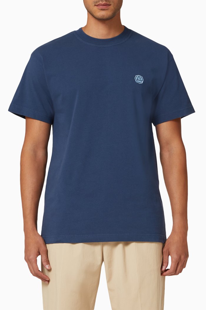 

Emblem Basic T-shirt in Cotton, Blue