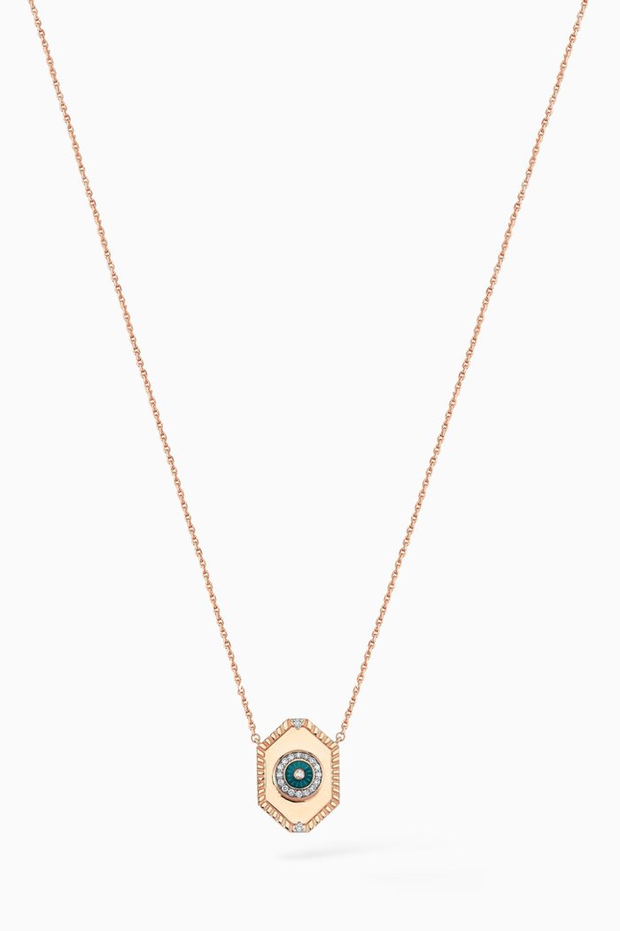 

Guardian Hexagon Diamond Necklace in 14kt Rose Gold