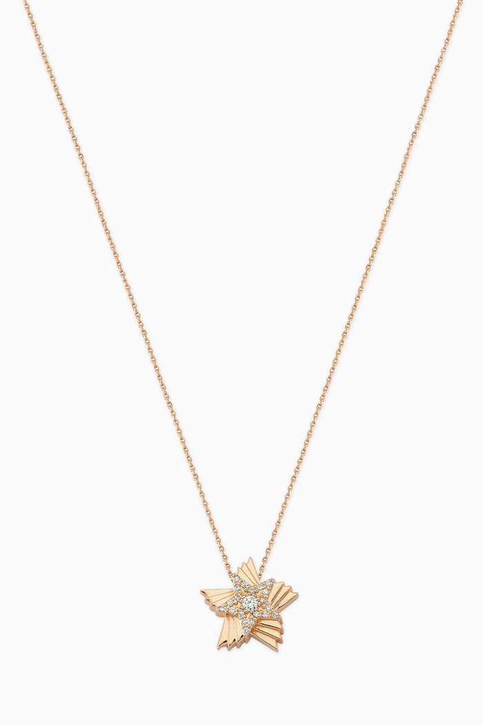 

Mars Star Diamond Necklace in 14kt Rose Gold