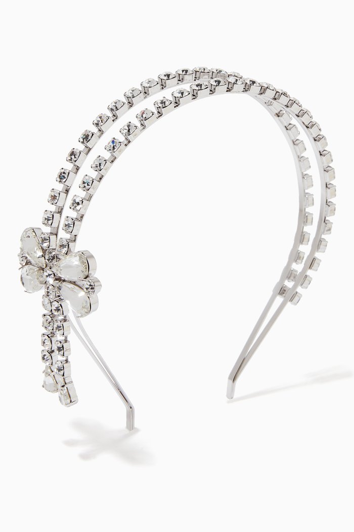 Crystal Headband, Silver