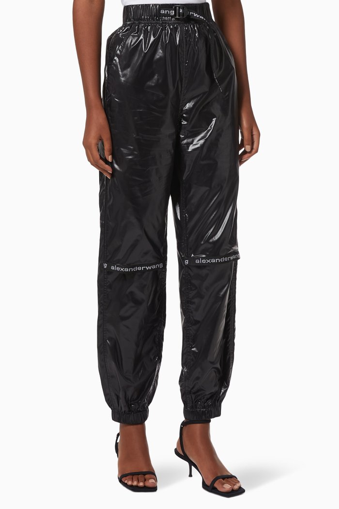 

Logo Webbing Track Pants, Black