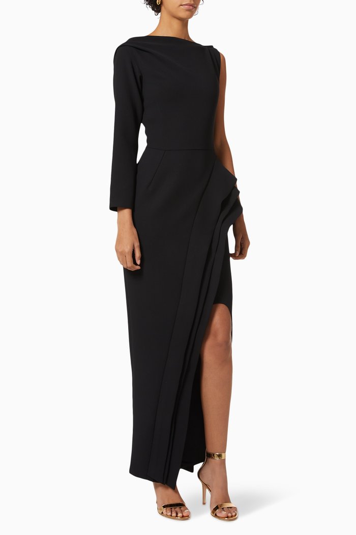 

One Shoulder Dress, Black
