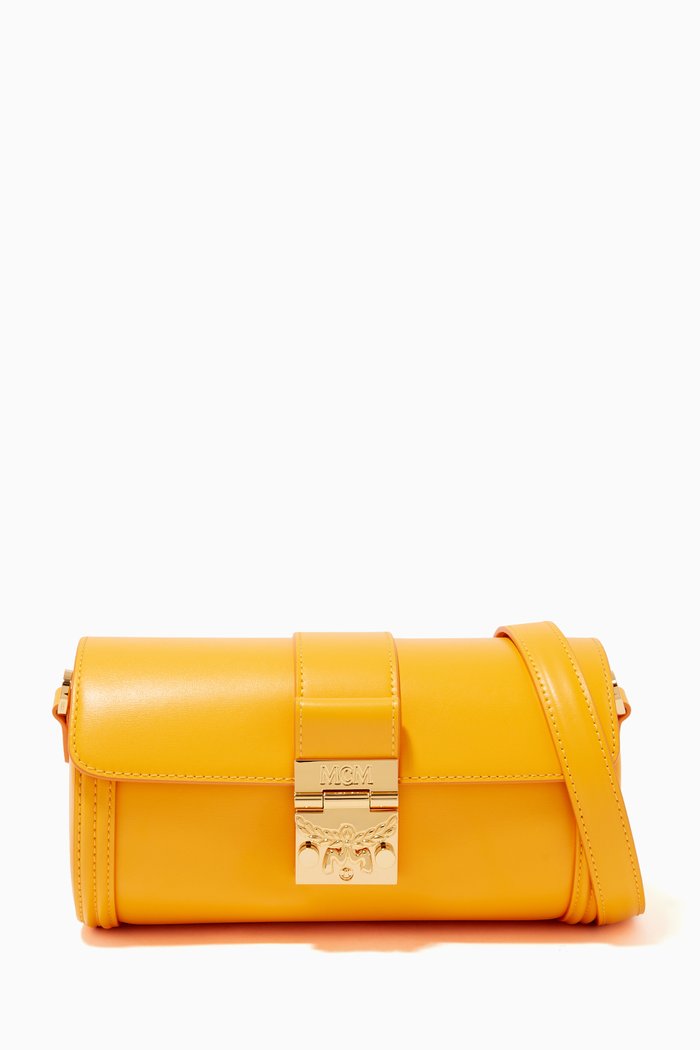 

Small Tracy Crossbody in Embossed Spanish Leather, Yellow
