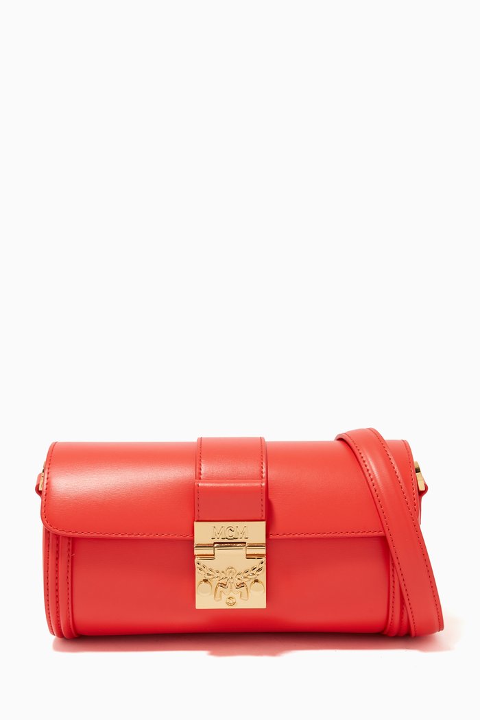 

Small Tracy Crossbody in Embossed Spanish Leather, Red