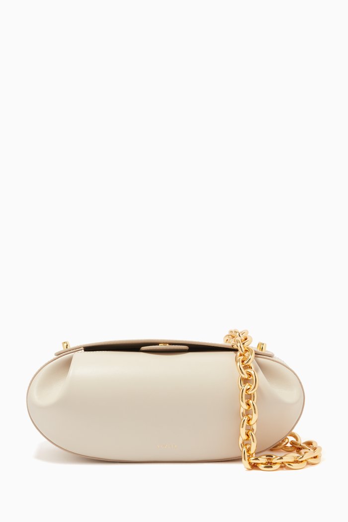 

Baton Shoulder Bag in Leather, White