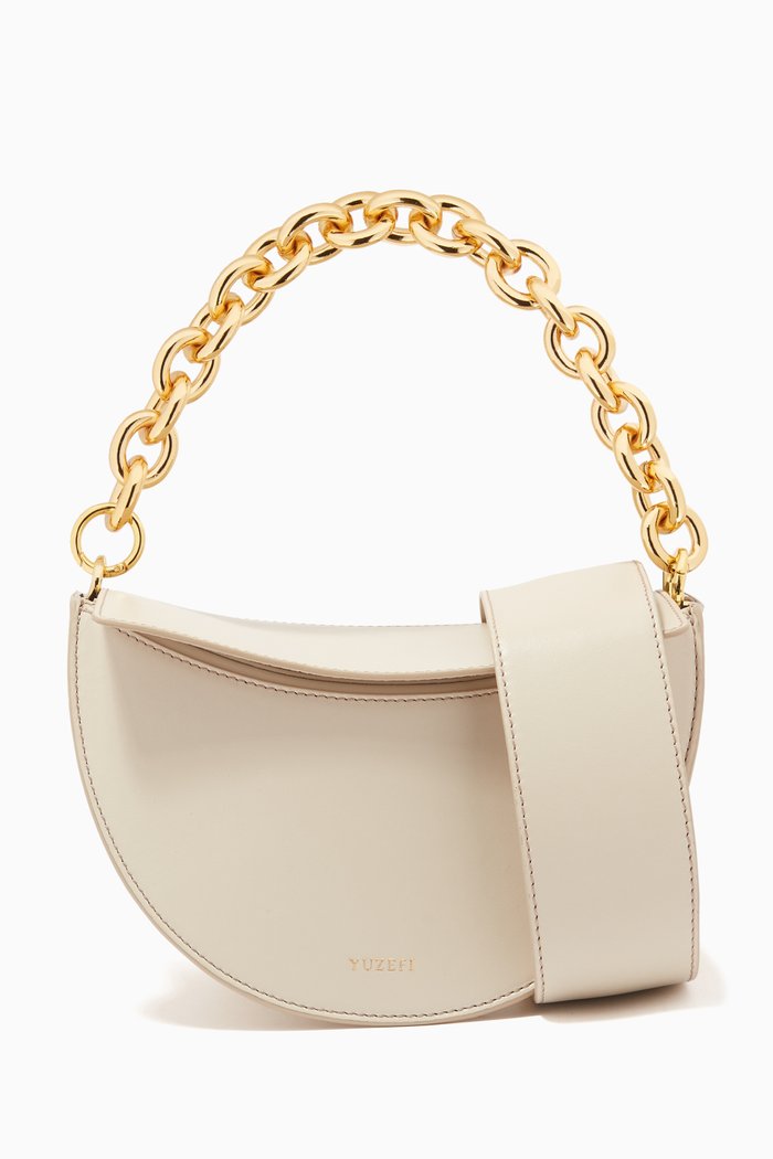 

Doris Shoulder Bag in Leather, White