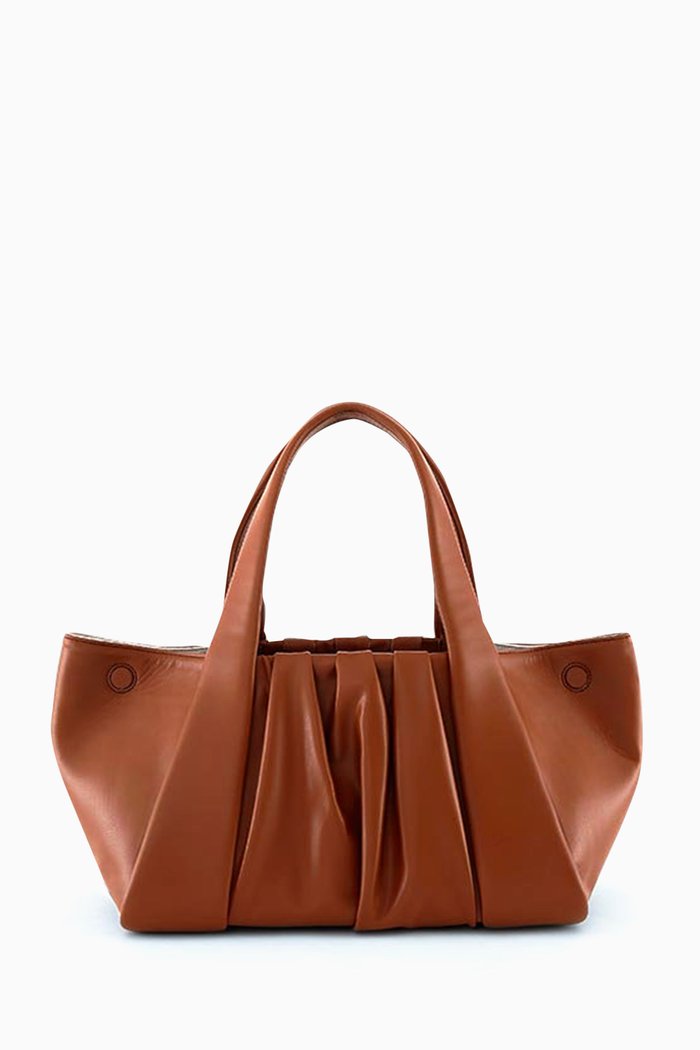 

Irida Tote Bag in Vegan Leather, Brown