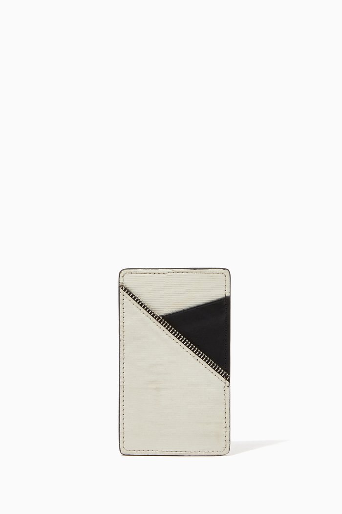 Avant Cardholder in Leather, White