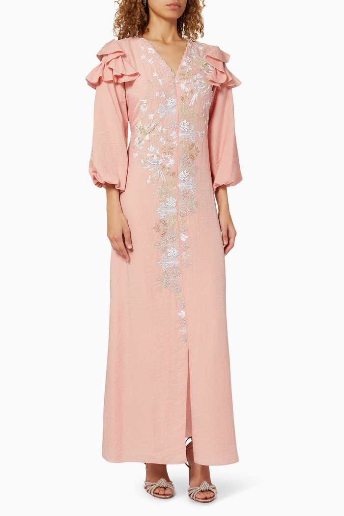 

Empire Falcon Crepe Dress, Pink