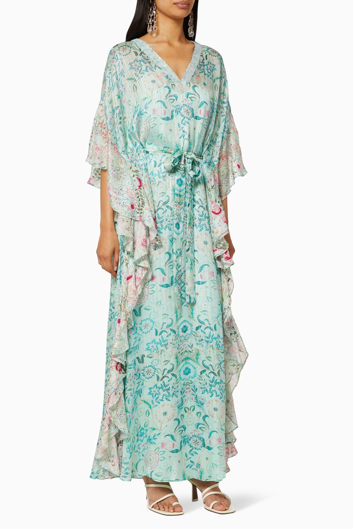 

Cosmic Floral Kaftan, Green