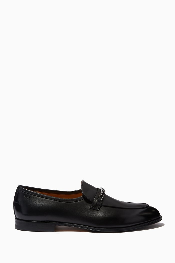 

Wellington Loafers in Leather, Black