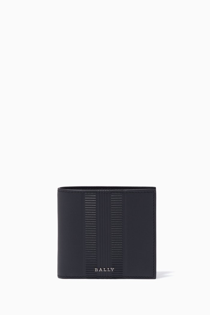

Brasai Wallet in Leather, Grey
