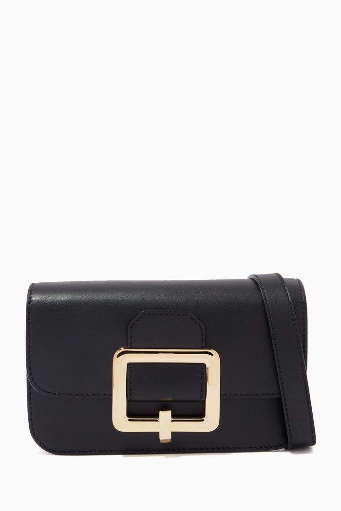 

Janelle S Minibag in Leather, Black