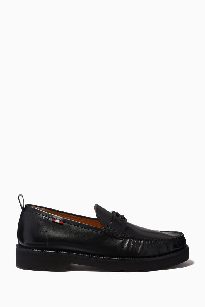 

Nolam Moccassins in Leather, Black