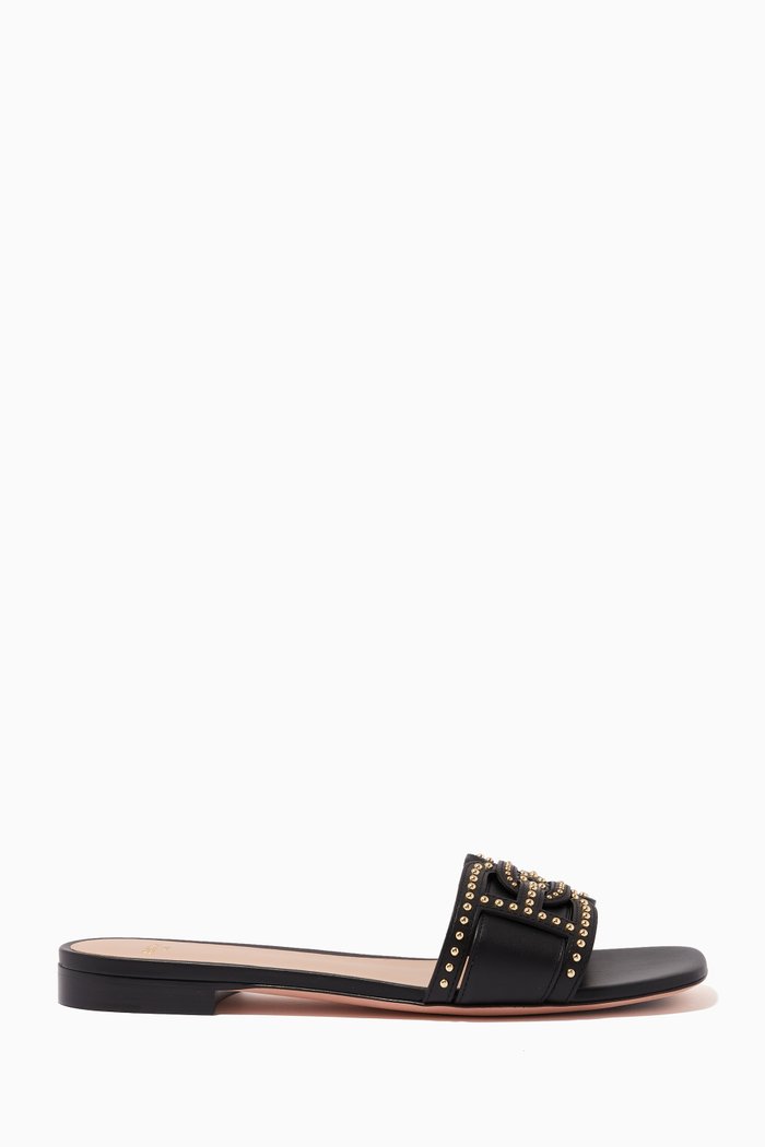

Peoni Sandals in Leather, Black