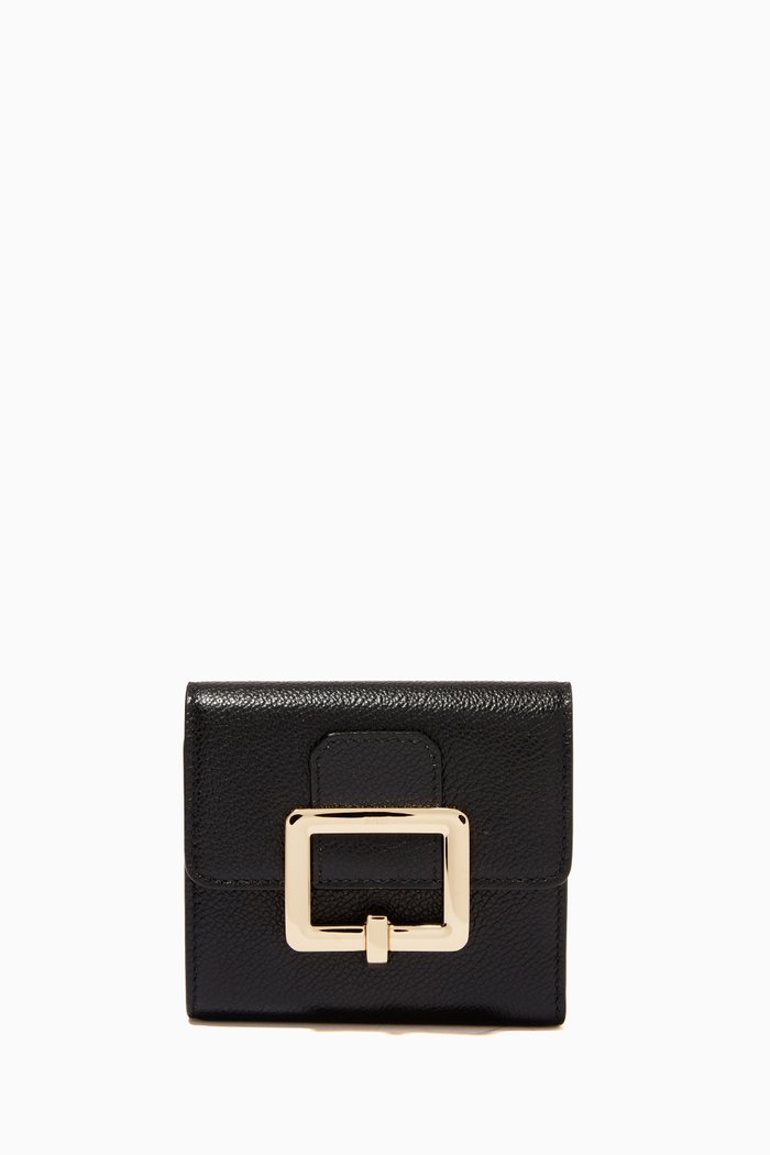 

Josy French Wallet in Leather, Black