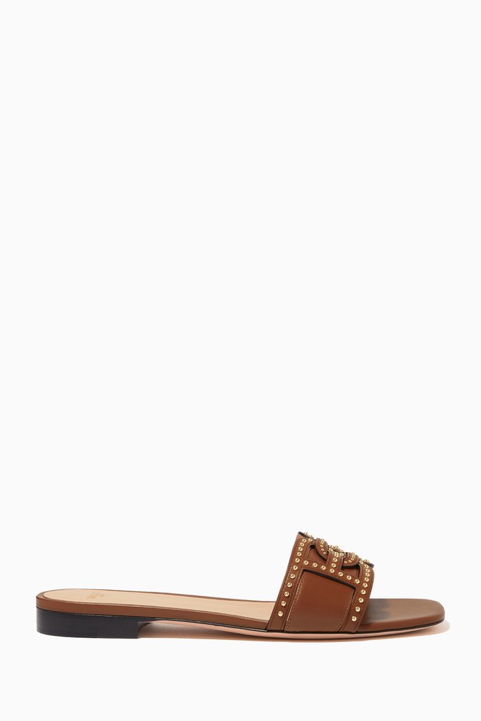 

Peoni Sandals in Leather, Brown