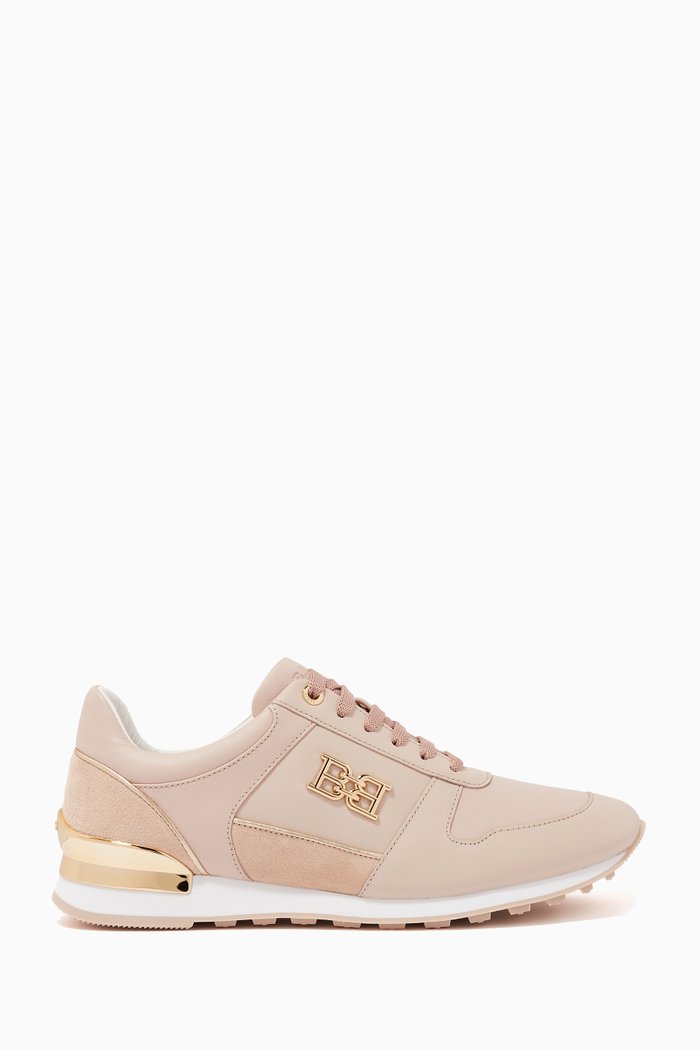 

Glenia Sneakers in Leather, Pink