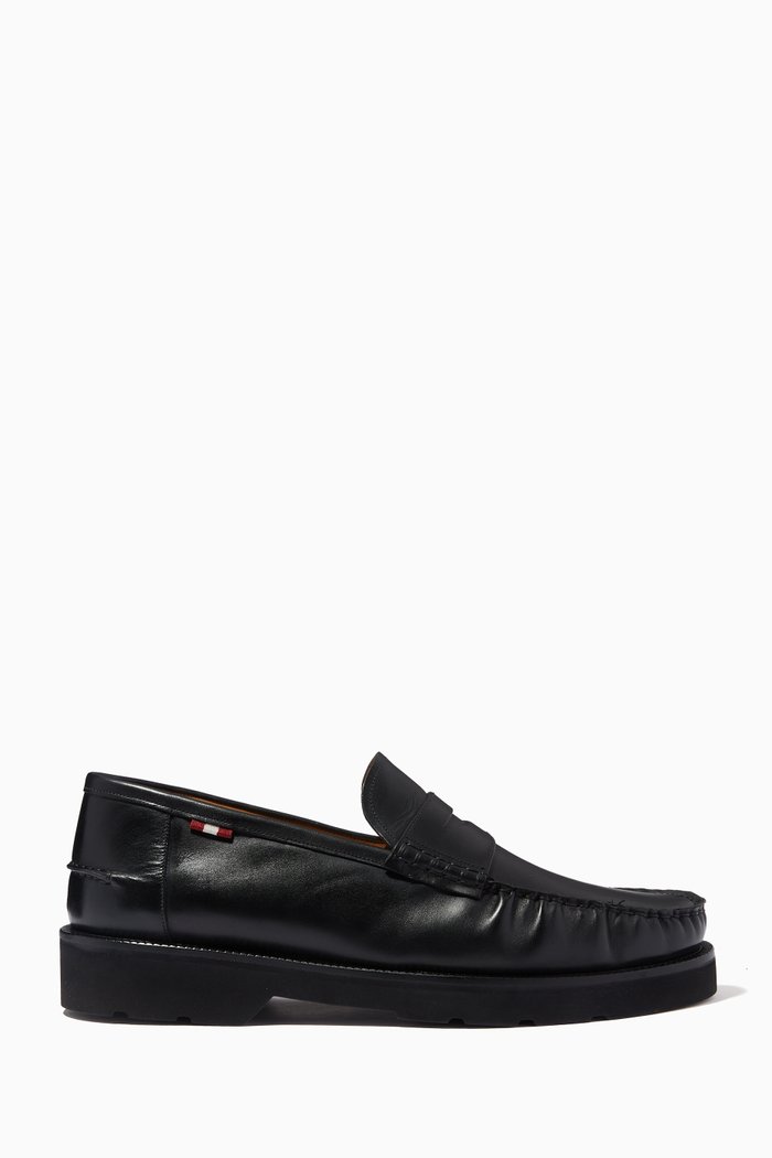 

Noah Loafers in Leather, Black