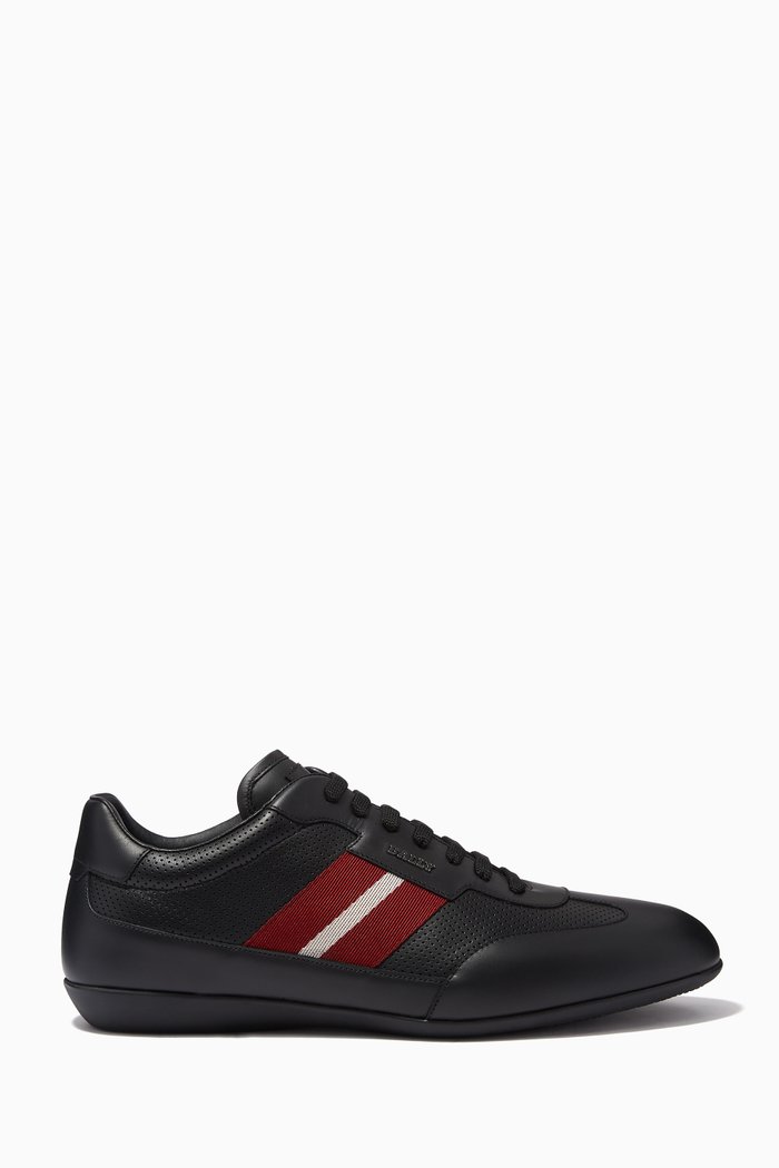 Haldin Sneakers in Leather, Black