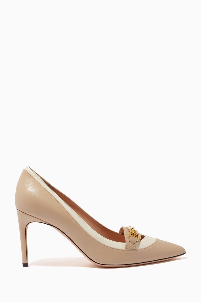 

Daika 85 Pumps in Leather, Brown