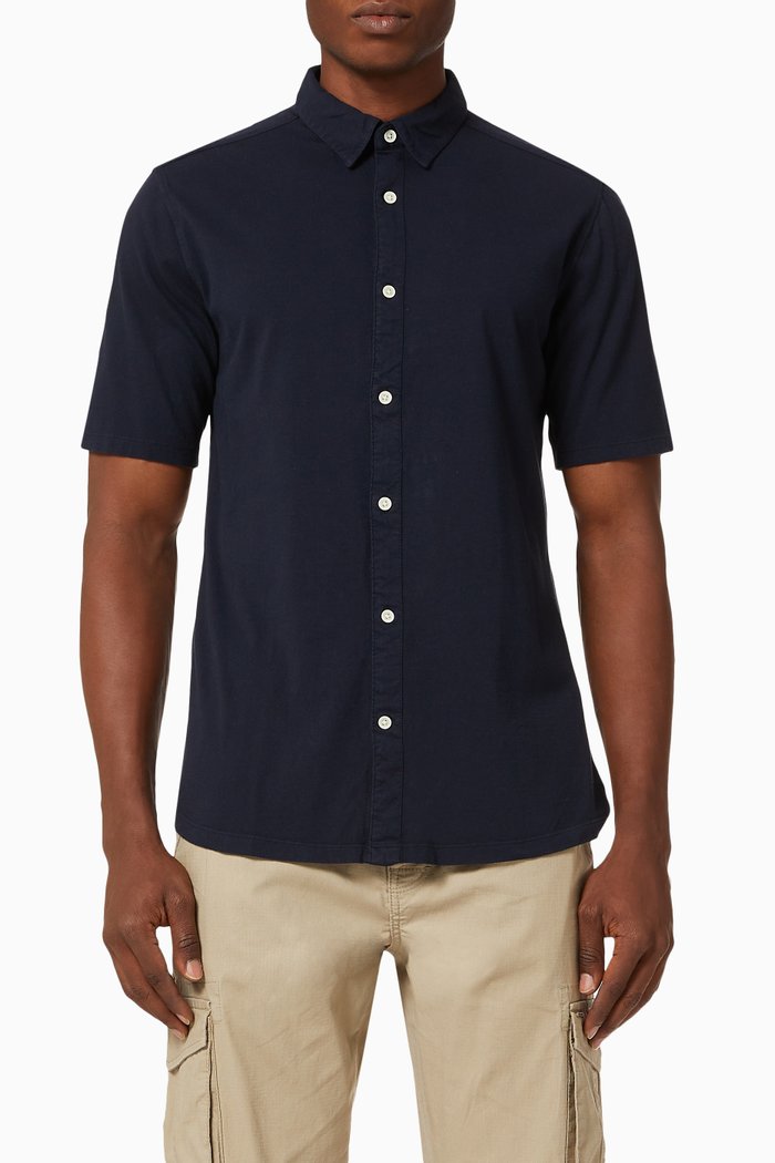 

Semir Shirt in Cotton, Blue