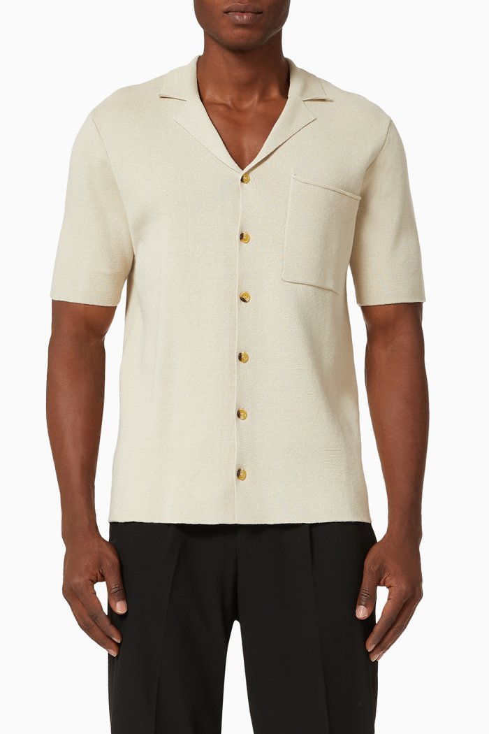 

Luke Shirt in Knit Fabric, Neutral