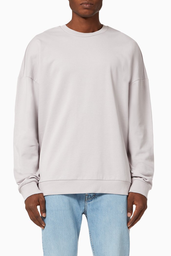 

Braydon Crewneck Sweatshirt in Cotton, Grey