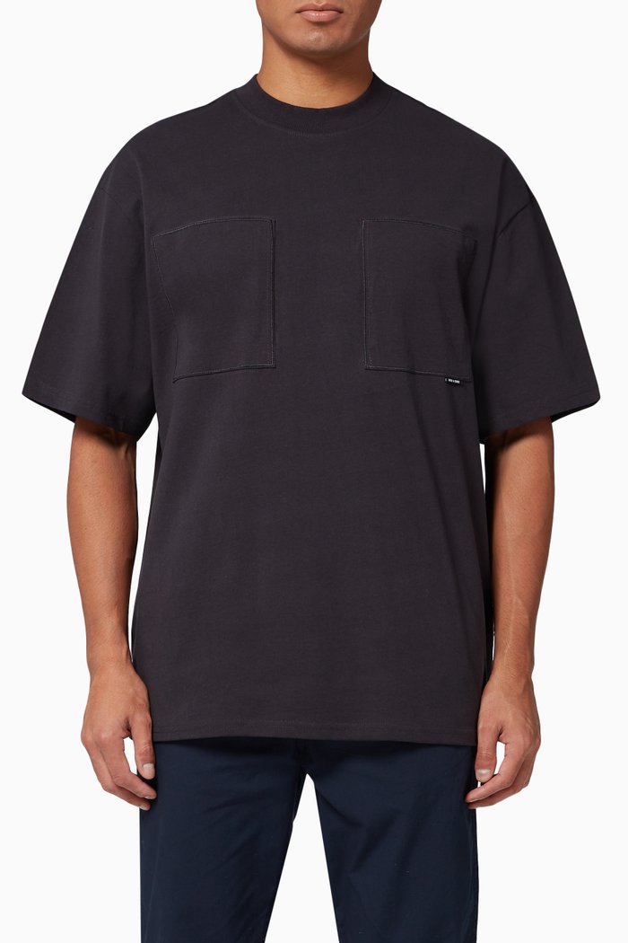 

Asher Boxy Organic Cotton T-shirt, Blue