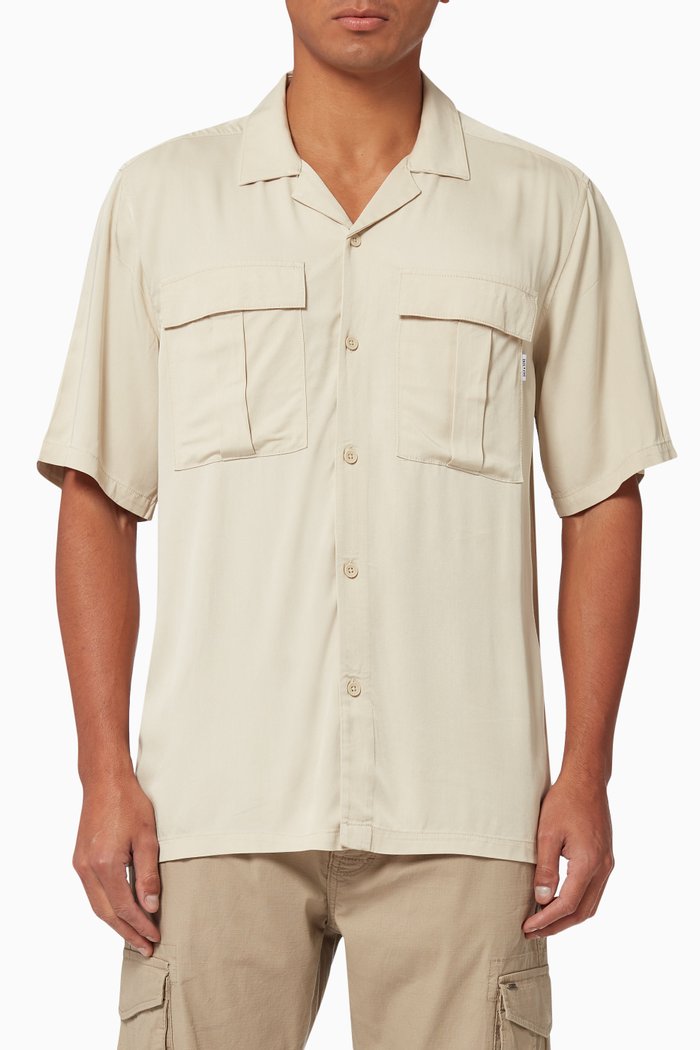 

Scottie Utility Shirt in TENCEL™ Lyocell, Neutral