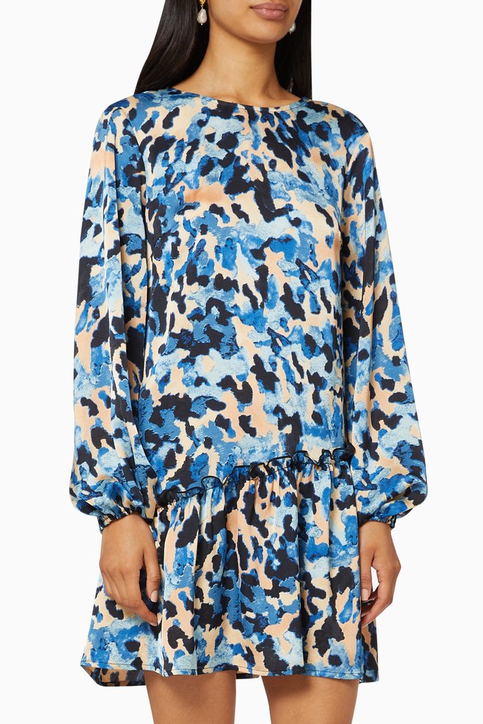 

RiRi Printed Dress, Blue