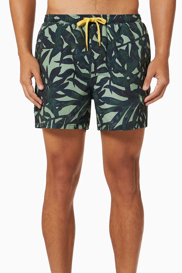 Ted Swim Shorts in Technical Fabric, Green