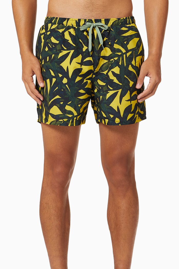 Ted Swim Shorts in Technical Fabric, Green