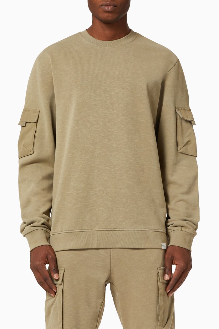 

Nino Crewneck Sweatshirt in Cotton, Grey