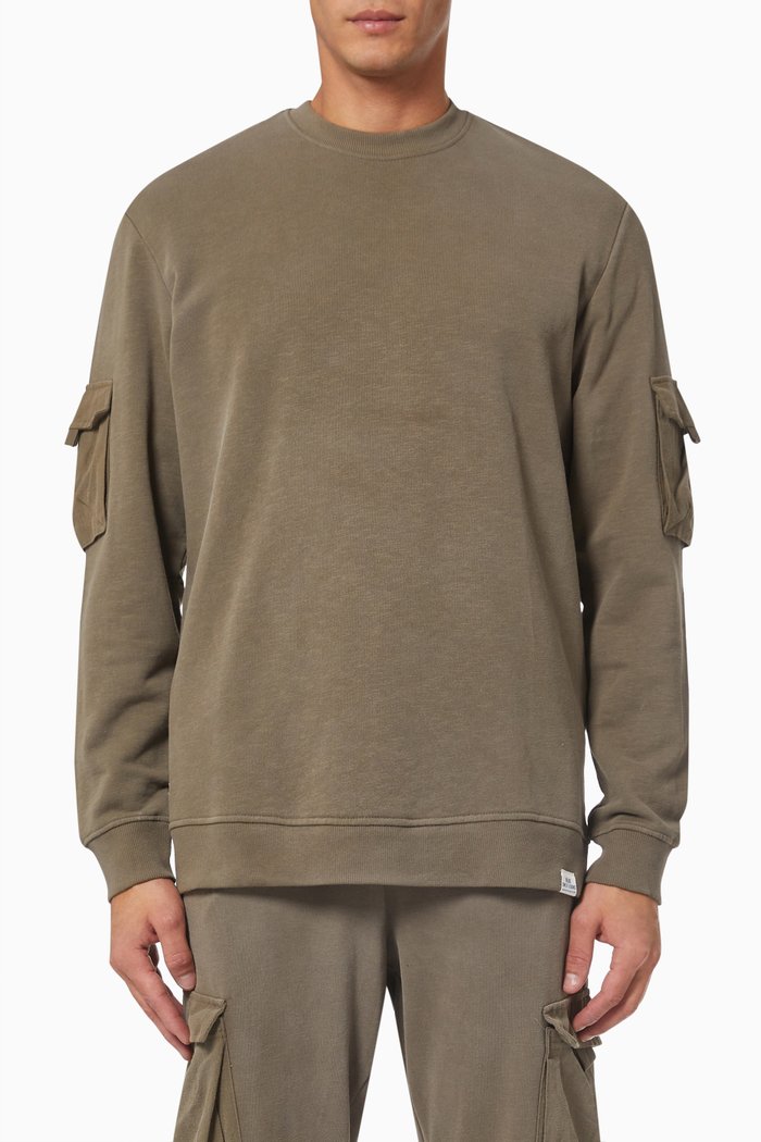 

Nino Crewneck Sweatshirt in Cotton, Grey