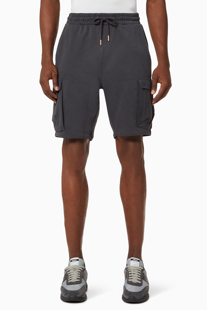 Nicky Shorts in Cotton, Grey