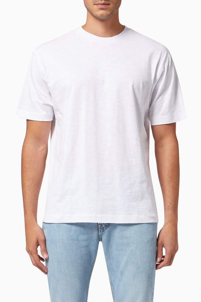 

Andrew Life Oversized T-shirt in Organic Cotton Jersey, White