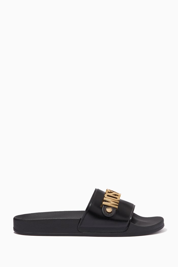 

Metal Logo Slides in PVC, Black