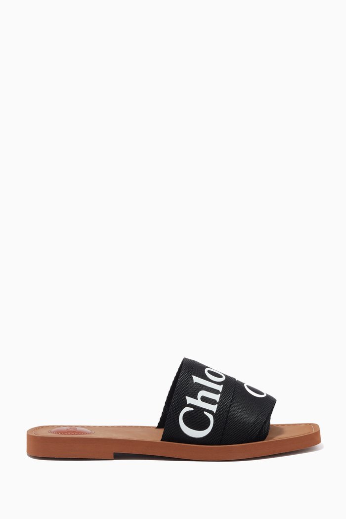 

Woody Logo Slides in Canvas, Black