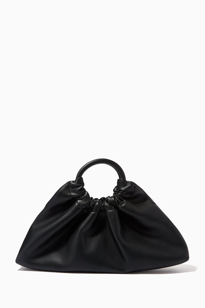 

Anja Top Handle Bag in Vegan Leather, Black