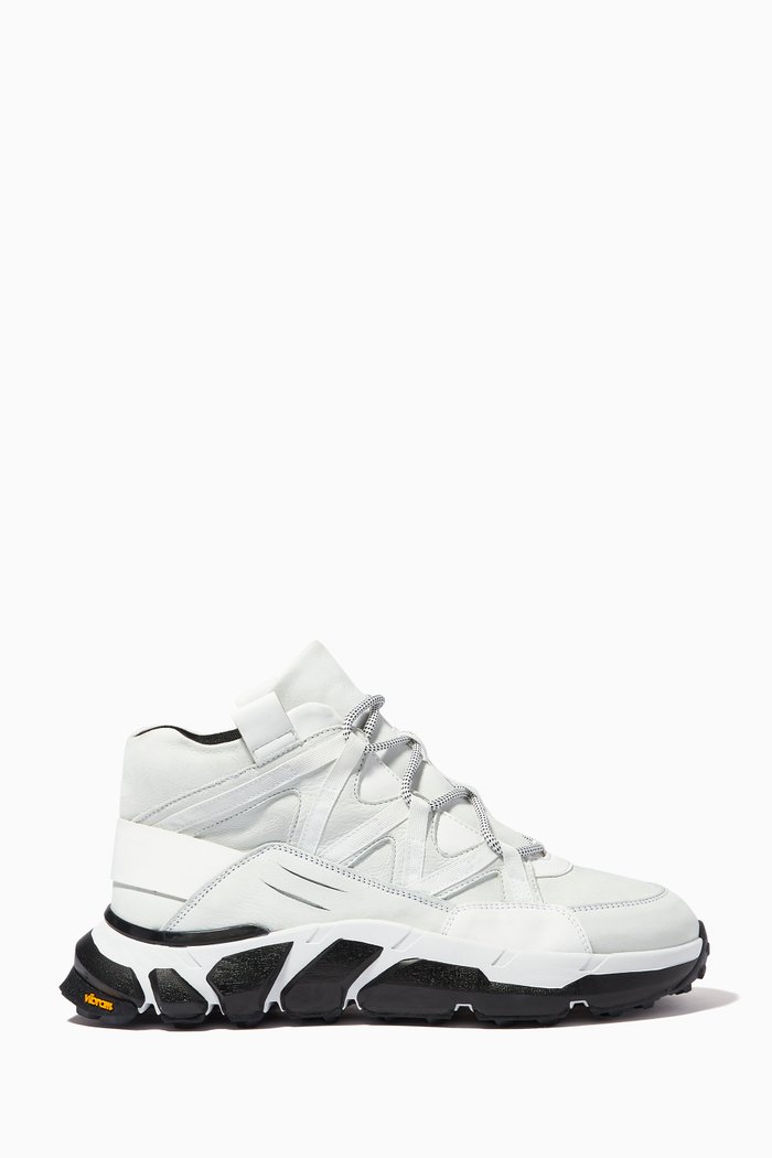 

Archer High-top Sneakers in Leather, White