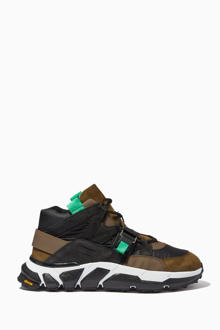 

Archer High-top Sneakers in Leather, Green