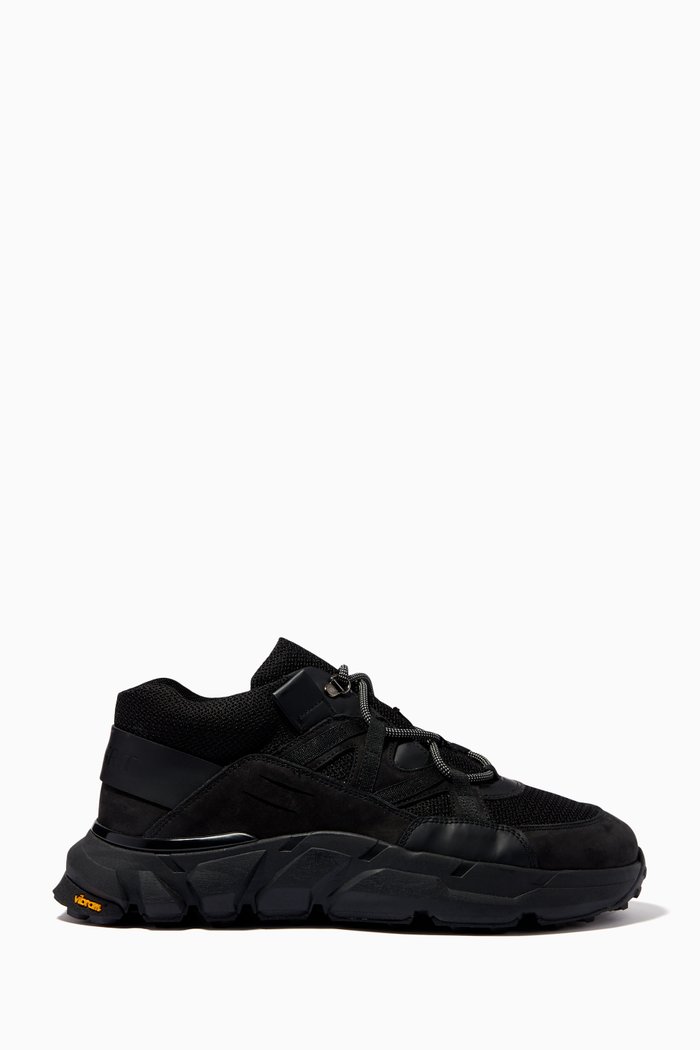Archer Low-top Sneakers in Leather, Black