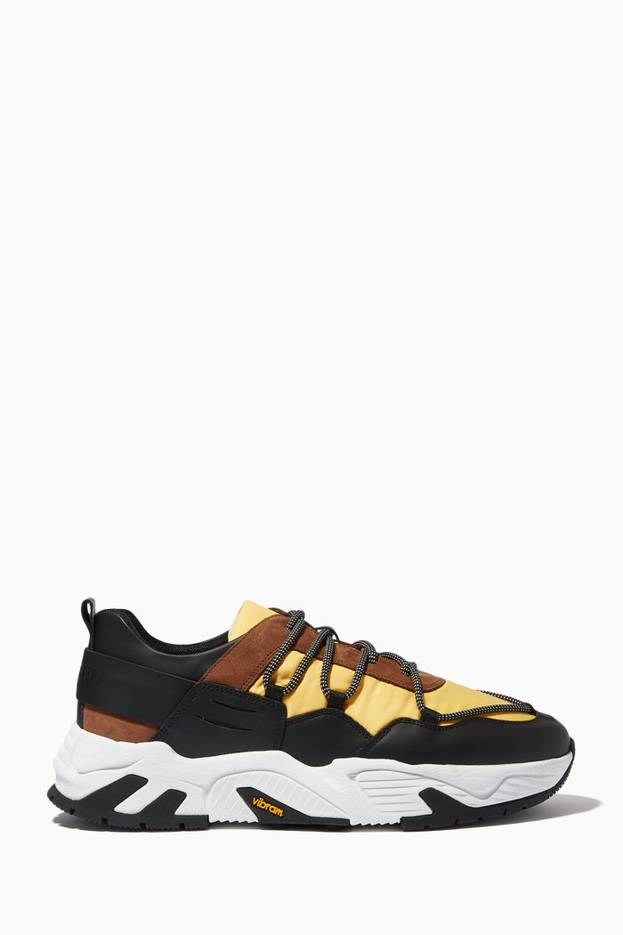 

Hollen Sneakers in Leather, Yellow