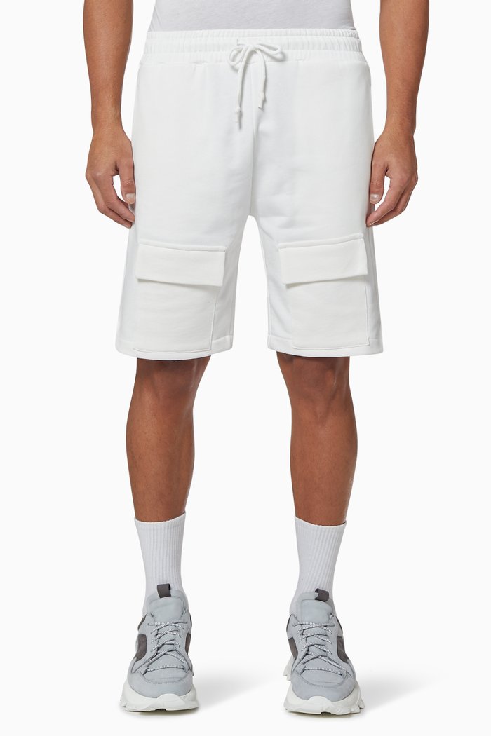 

Pocket Cotton Shorts, White